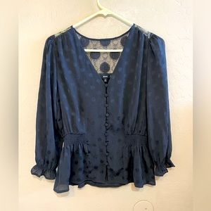 MINE black dressy blouse  for women size small